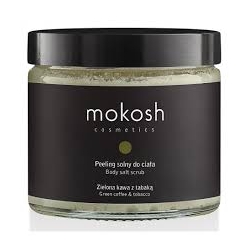 Mokosh Peeling solny do ciała Zielona kawa z tabaką, 300g
